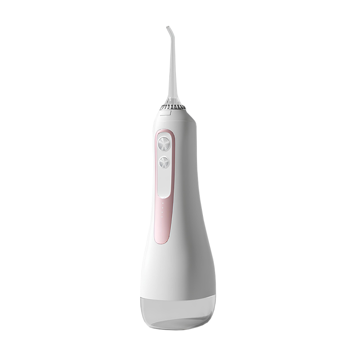 Irigator Oral  IMA Trend, Profesional pentru Dus Bucal și Oral, Presiune 70-120PSI, 3 TREPTE de presiune, Fara fir, Portabil, IPX7, Rezervor 320 ML, Baterie 1600mAh, 360°, Capete Intradentare Incluse Alb/Roz - imagine 3