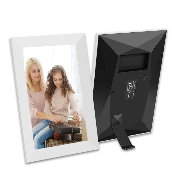 Rama foto digitala IMA Trend®, 10.1 inch, aplicatie Frameo, Android 6, RAM 1GB, Memorie interna 32GB, Touchscreen 800x1280 HD IPS, Slot USB, card SD, difuzor 2x2W, poze/video, Alba - imagine 2
