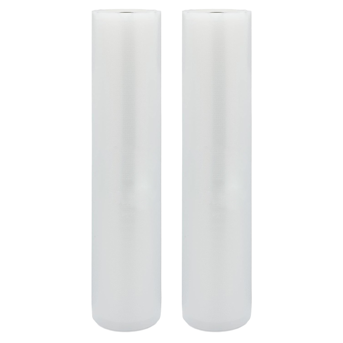 Set 2 Role folie profesionala IMA Trend pentru aparate de vidat alimente, rezistenta, compatibilitate universala, Dimensiune 25x500cm, Transparent