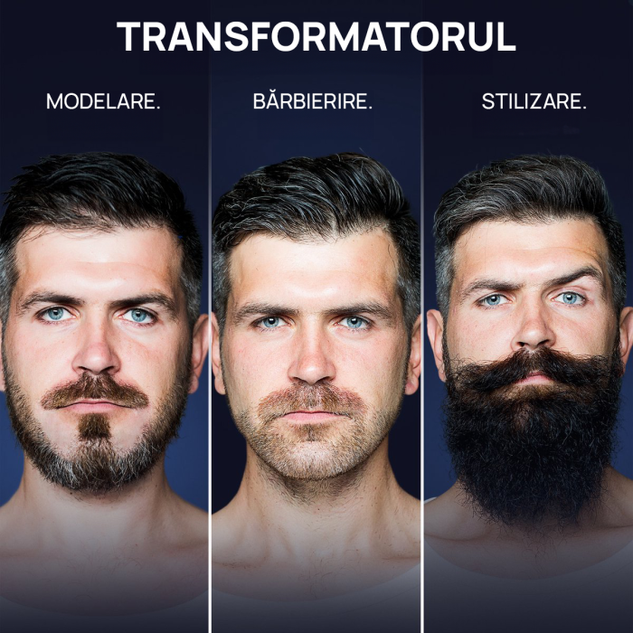 Aparat de tuns si ras IMA Trend Trimmer, inghinal, barba si corp, ceramic, rezistent la apa, cu lumina led, LCD, 2 trepte de viteza, 6500 rpm, cu stand, Portabil, cu Incarcare USB, cu Baterie reincarcabila 600mAh, Autonomie 90 de minute, Negru - imagine 9